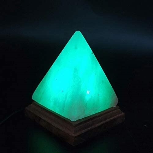 Blue Triangle Salt Lamp