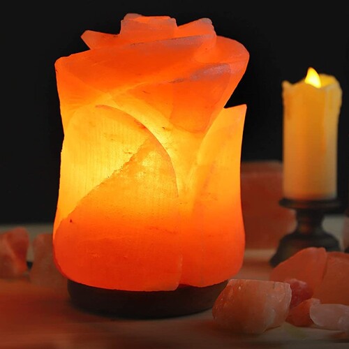 Rose Shaped Himalayan Salt Lamp