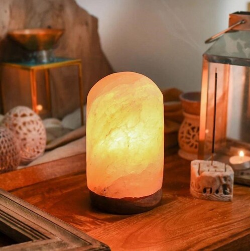 Circular Tube Shaped Salt Lamp